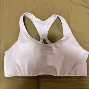 New Balance White Sports Bra
